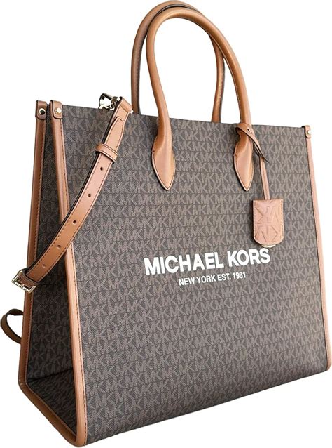 michael kors black signature tote|michael kors mirella large tote.